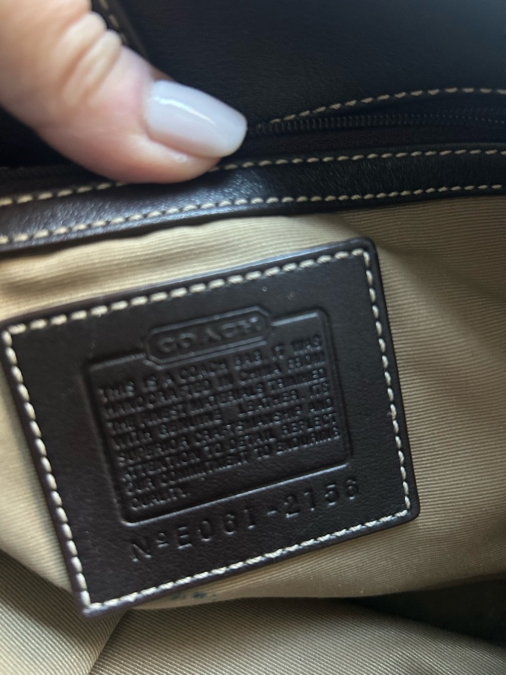 Coach Brown and Tan Signature Canvas Shoulder Bag - Picture 2 of 4